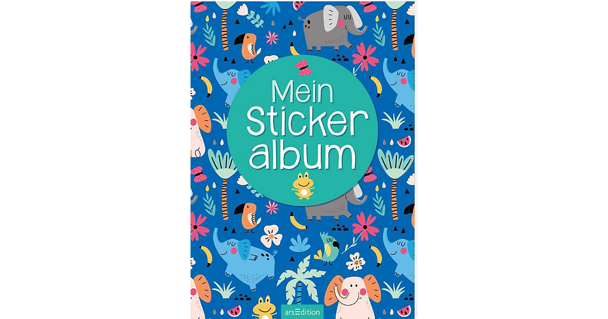 Buch - Mein Stickeralbum - Bunte Tiere Buch - Mein Stickeralbum - Bunte Tiere von arsEdition Verlag