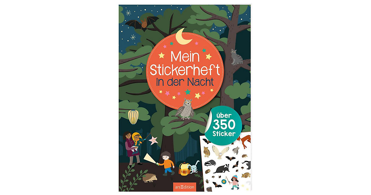 Buch - Mein Stickerheft - In der Nacht von arsEdition Verlag