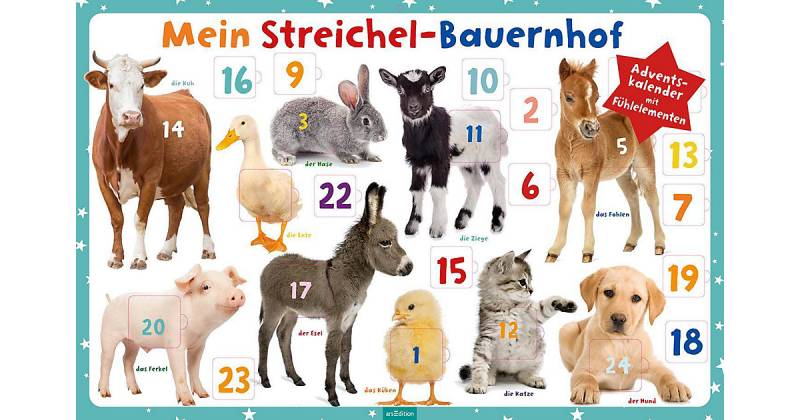 Buch - Mein Streichel-Bauernhof. Adventskalender mit Fühlelementen von arsEdition Verlag