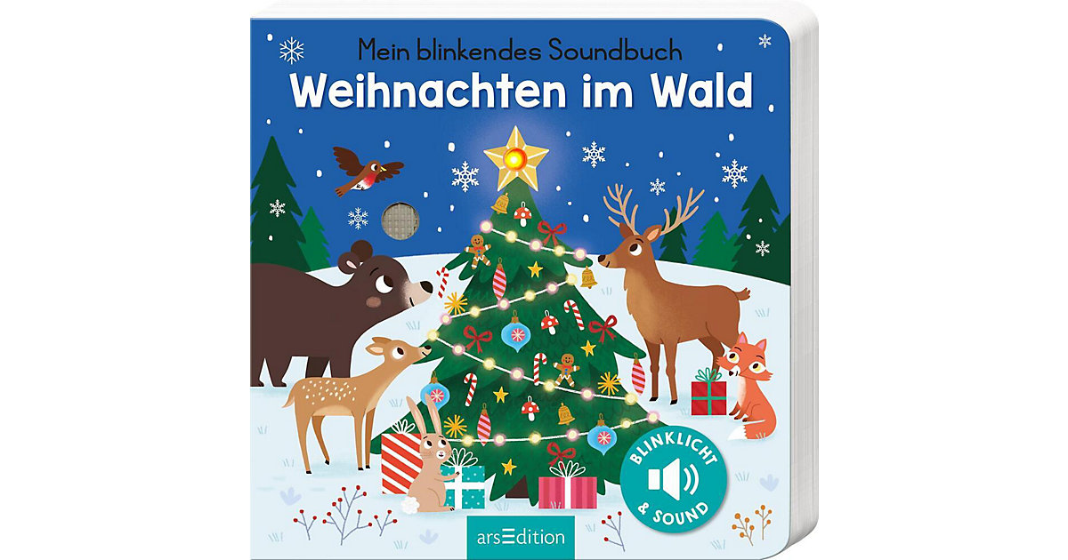 Buch - Mein blinkendes Soundbuch - Weihnachten im Wald von arsEdition Verlag