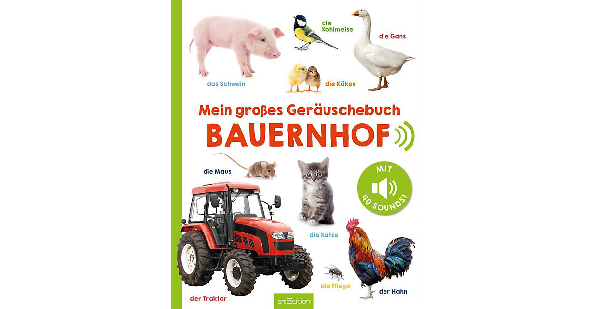 Buch - Mein großes Geräuschebuch - Bauernhof von arsEdition Verlag