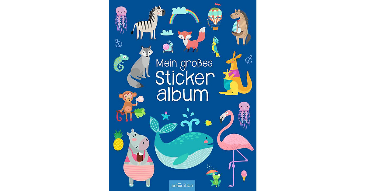 Buch - Mein großes Stickeralbum - Tiere Buch - Mein großes Stickeralbum - Tiere von arsEdition Verlag