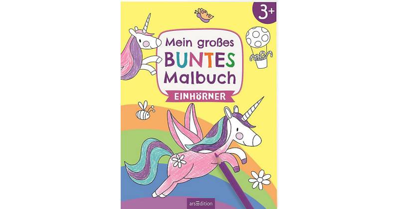 Buch - Mein großes buntes Malbuch - Einhörner von arsEdition Verlag