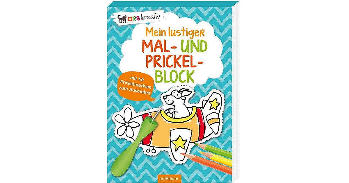 Buch - Mein lustiger Mal- und Prickel-Block Buch - Mein lustiger Mal- und Prickel-Block von arsEdition Verlag