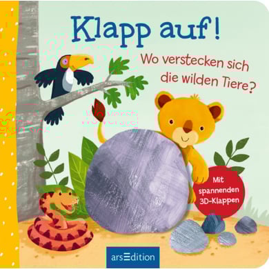 arsEdition Klapp auf! Wo verstecken sich die wilden Tiere? von ArsEdition