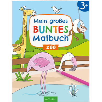 arsEdition Mein großes buntes Malbuch – Zoo von arsEdition