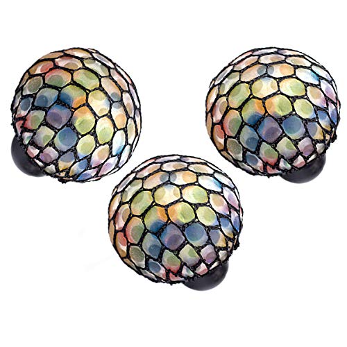 Squeeze Ball bunt, 3er Set Anti Stress Ball, Glibber Ball, Quetschball von art decor