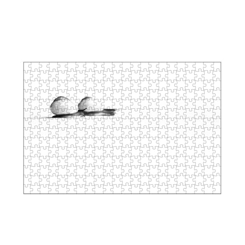 artboxONE-Puzzle M (266 Teile) Natur Snails on Their Way - Puzzle minimalismus minimalismus minimalistisch von artboxONE