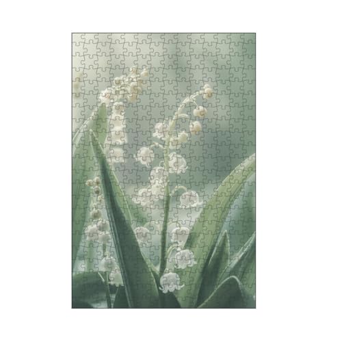 artboxONE-Puzzle M (266 Teile) Natur Zarte Maiglöckchen - Puzzle maiglöckchen blüte Boho-Style von artboxONE