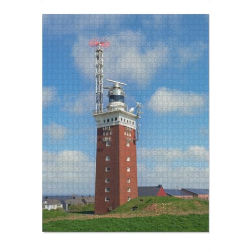 artboxONE-Puzzle M (266 Teile) Reise Leuchtturm Helgoland - Puzzle helgoland helgoland hochseeinsel von artboxONE