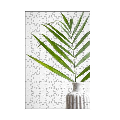 artboxONE-Puzzle S (112 Teile) Floral Farn - halb - Puzzle Pflanzen eukalyptus Farn von artboxONE