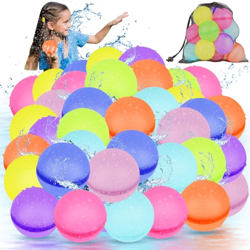 artcool 36 Stück Wiederverwendbare Wasserbomben Selbstschließend, Eine Sekunde Schnellfüller Wasserbomben Set, Wasserspielzeug Pool Spielzeug Strandspielzeug für Sommer - Sommerspaß Familienspiel artcool 36 Stück Wiederverwendbare Wasserbomben Selbstschließend, Eine Sekunde Schnellfüller Wasserbomben Set, Wasserspielzeug Pool Spielzeug Strandspielzeug für Sommer - Sommerspaß Familienspiel von artcool