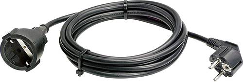 AS Schwabe 50312 Strom Verlängerungskabel Schwarz 3.00m H05VV-F 3G 1,5mm² von AS Schwabe