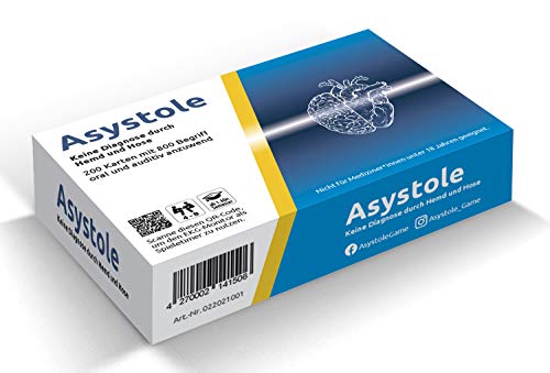 Asystole Kartenspiel für Mediziner:innen. Gesellschaftsspiel nur für Ärzte, Ärztinnen und Medizinstudierende. Beliebtes Geschenk. Asystole Kartenspiel für Mediziner:innen. Gesellschaftsspiel nur für Ärzte, Ärztinnen und Medizinstudierende. Beliebtes Geschenk. von asystole