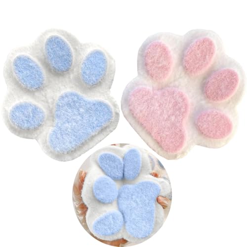 2 PCS Taba Squishy Toys, Kuscheltiere, Riesige Katzenpfote Fufu Plüschtiere, Squishy-Spielzeug, Fidget Squeeze Toy für Erwachsene, Stress Relief Novelty für Angst Sensery Spielzeug für Autismus von atibi