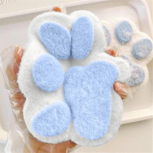 4 Stück Taba Squishy Spielzeug, Taba Squishy Kit, Fufu Squishy, riesige Katzenpfoten-Quetschspielzeug, entzückend für Erwachsene, Stressabbau, Neuheit gegen Angst (blau) von atibi