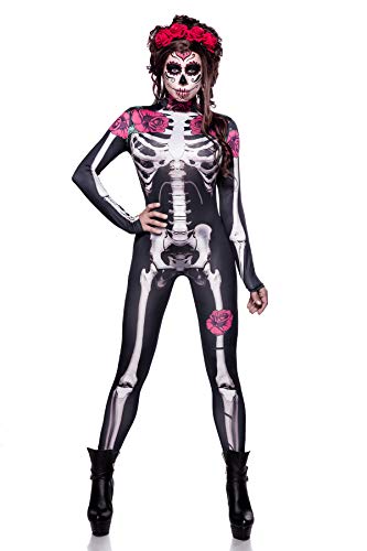 atixo GmbH 80127 Tag der Toten Skelettoverall Kostüm Skelettkostüm Halloween Day Death 36-38, Schwarz/Weiß atixo GmbH 80127 Tag der Toten Skelettoverall Kostüm Skelettkostüm Halloween Day Death 36-38, Schwarz/Weiß von atixo GmbH