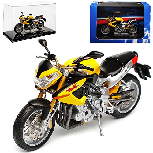 Atlas Benelli TNT 1130 Gelb mit Sockel und Vitrine 1/24 Modell Motorrad mit individiuellem Wunschkennzeichen Atlas Benelli TNT 1130 Gelb mit Sockel und Vitrine 1/24 Modell Motorrad mit individiuellem Wunschkennzeichen von atlas editions
