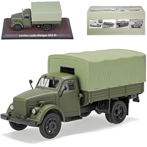 Atlas GAZ 51 Leichter Lastkraftwagen Grün DDR NVA Armee 1/43 Modell Auto Atlas GAZ 51 Leichter Lastkraftwagen Grün DDR NVA Armee 1/43 Modell Auto von atlas editions