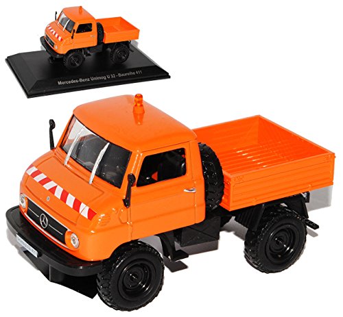 Atlas Mercedes-Benz Unimog U32 Baureihe 411 Straßendienst Orange mit Sockel 1/43 Modell Auto Atlas Mercedes-Benz Unimog U32 Baureihe 411 Straßendienst Orange mit Sockel 1/43 Modell Auto von atlas editions
