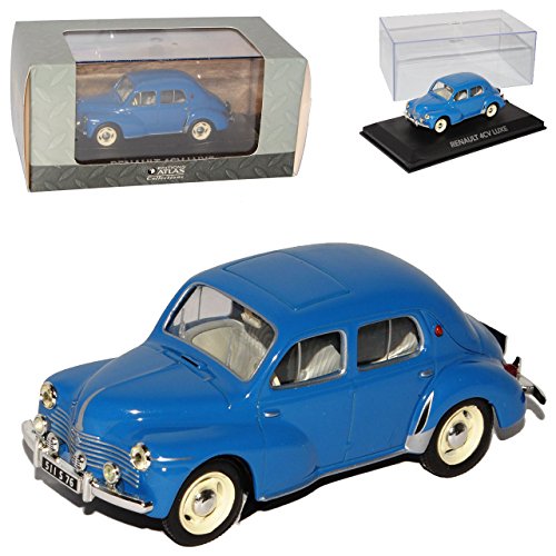 Atlas Renault 4CV Luxe Limousine Blau mit Sockel und Vitrine 1/43 Modell Auto Atlas Renault 4CV Luxe Limousine Blau mit Sockel und Vitrine 1/43 Modell Auto von atlas editions