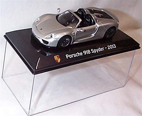 atlas editions Super Car Collection (Pörsche) 918 Spyder 2013 Silber Auto 1:43 Druckgussmodell von atlas editions