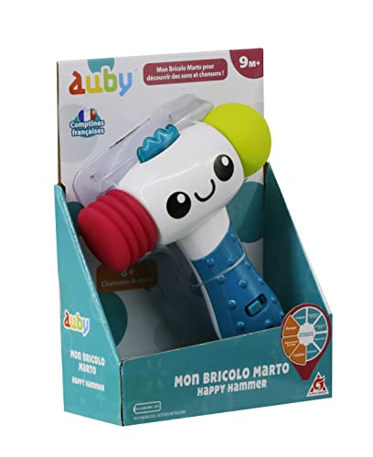 auby Happy Hammer, Sounds & Lights, Babyspielzeug für 9 10 11 12 Monate, Geschenke für Weihnachten Geburtstag,FR461570 von auby