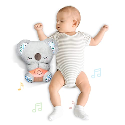 Auby Soothe n' Cuddle Koala, Plüschspielzeug mit 10 Schlafliedern, Lichtern und rhythmischen Atembewegungen, Geschenke für Jungen und Mädchen von 0 1 2 3 4 5 Jahren, FR461553 Auby Soothe n' Cuddle Koala, Plüschspielzeug mit 10 Schlafliedern, Lichtern und rhythmischen Atembewegungen, Geschenke für Jungen und Mädchen von 0 1 2 3 4 5 Jahren, FR461553 von auby