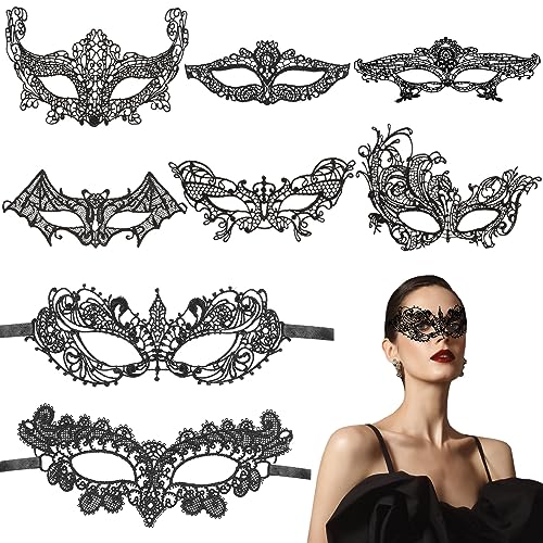 aurorayer 8 Stück Maskerade Maske Halloween Masken Damen, Lace Mädchen Spitzen Augenmaske, Catwomen Masken für Kostüm, Karneval, Ausgefallene Party Versorgung aurorayer 8 Stück Maskerade Maske Halloween Masken Damen, Lace Mädchen Spitzen Augenmaske, Catwomen Masken für Kostüm, Karneval, Ausgefallene Party Versorgung von aurorayer