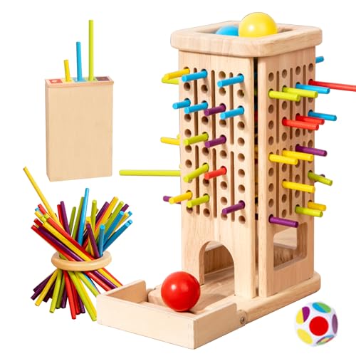 auvstar 3-in-1 Montessori Spiel Brettspiel aus Holz,Holzspielzeug pädagogisch wertvoll,40 Stück Holzstäbchen Feinmotorik Spiele,Lernspiel mit Stäbchen,Familienspiele Kinder Erwachsene Reisespiele auvstar 3-in-1 Montessori Spiel Brettspiel aus Holz,Holzspielzeug pädagogisch wertvoll,40 Stück Holzstäbchen Feinmotorik Spiele,Lernspiel mit Stäbchen,Familienspiele Kinder Erwachsene Reisespiele von auvstar