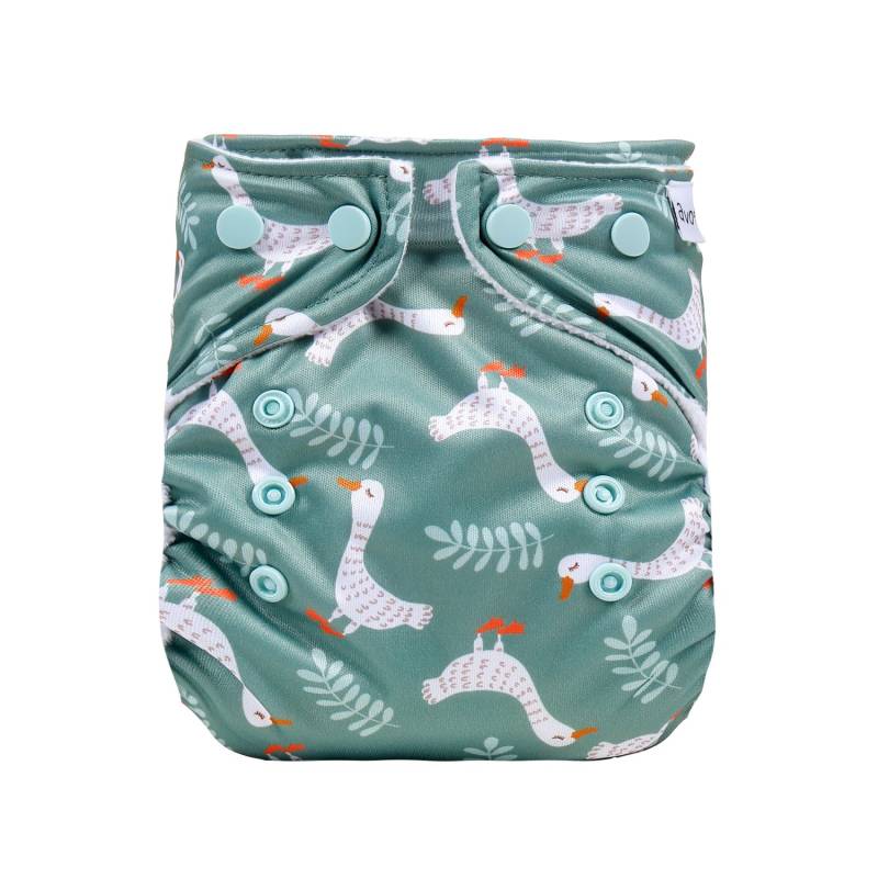 avo+cado Cosy Stoffwindel-Überhose für Neugeborene - Gänse von avo+cado
