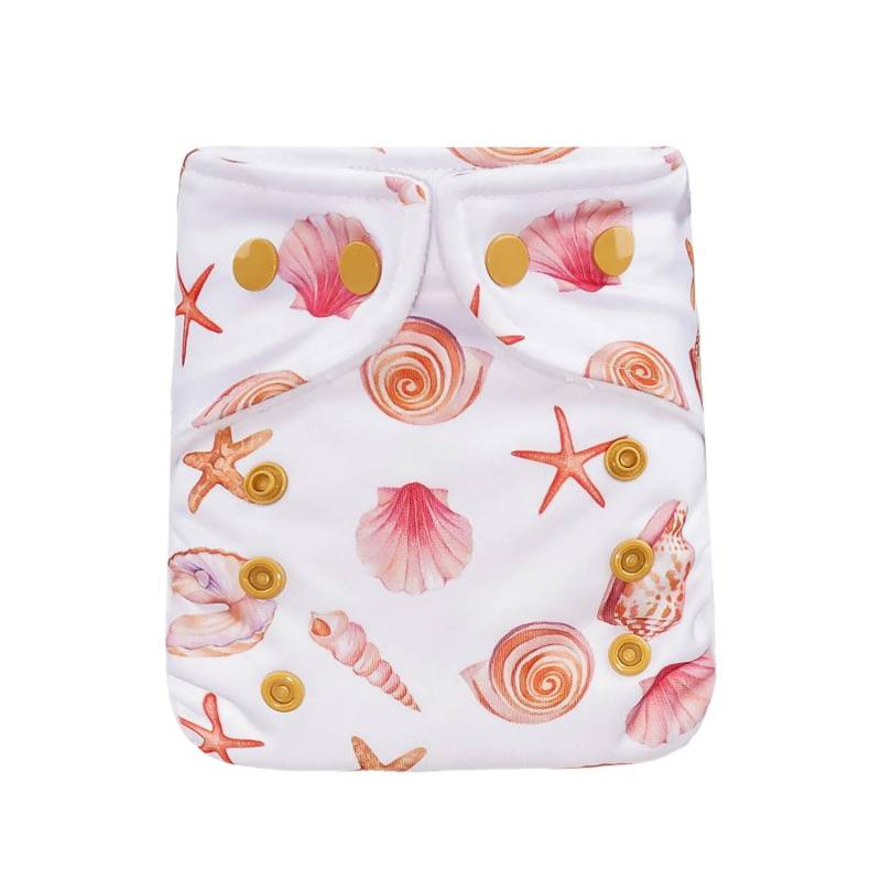 avo+cado Cosy Stoffwindel-Überhose für Neugeborene - Muscheln von avo+cado