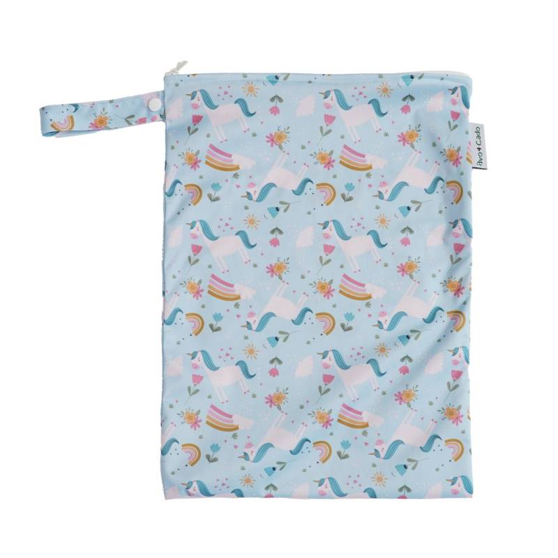 avo+cado Nasstasche (M) - gemustert - Einhorn von avo+cado