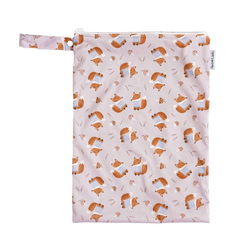 avo+cado Nasstasche (M) - gemustert - Füchse von avo+cado