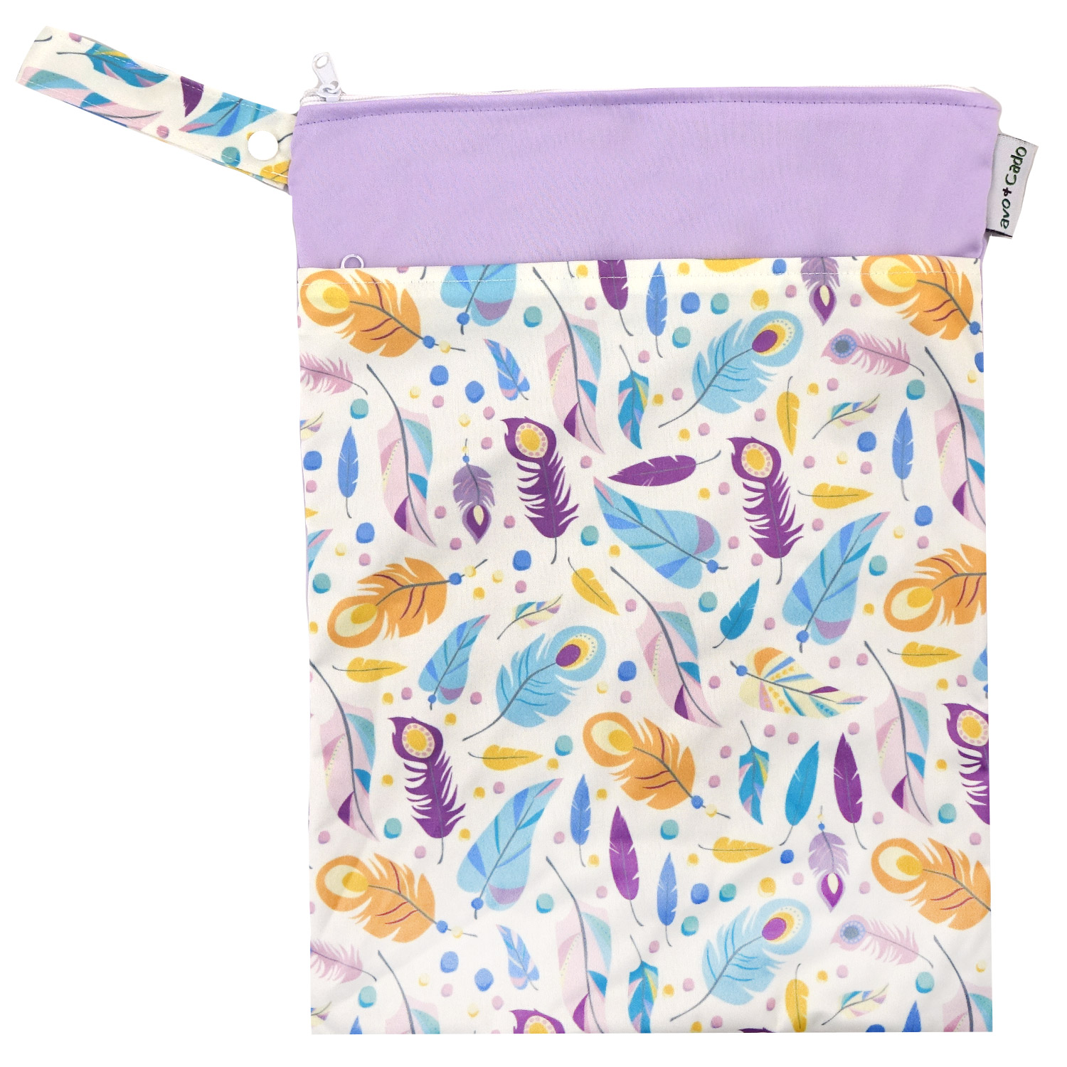 avo+cado Nasstasche mit Trockenfach (M) - Federn von avo+cado