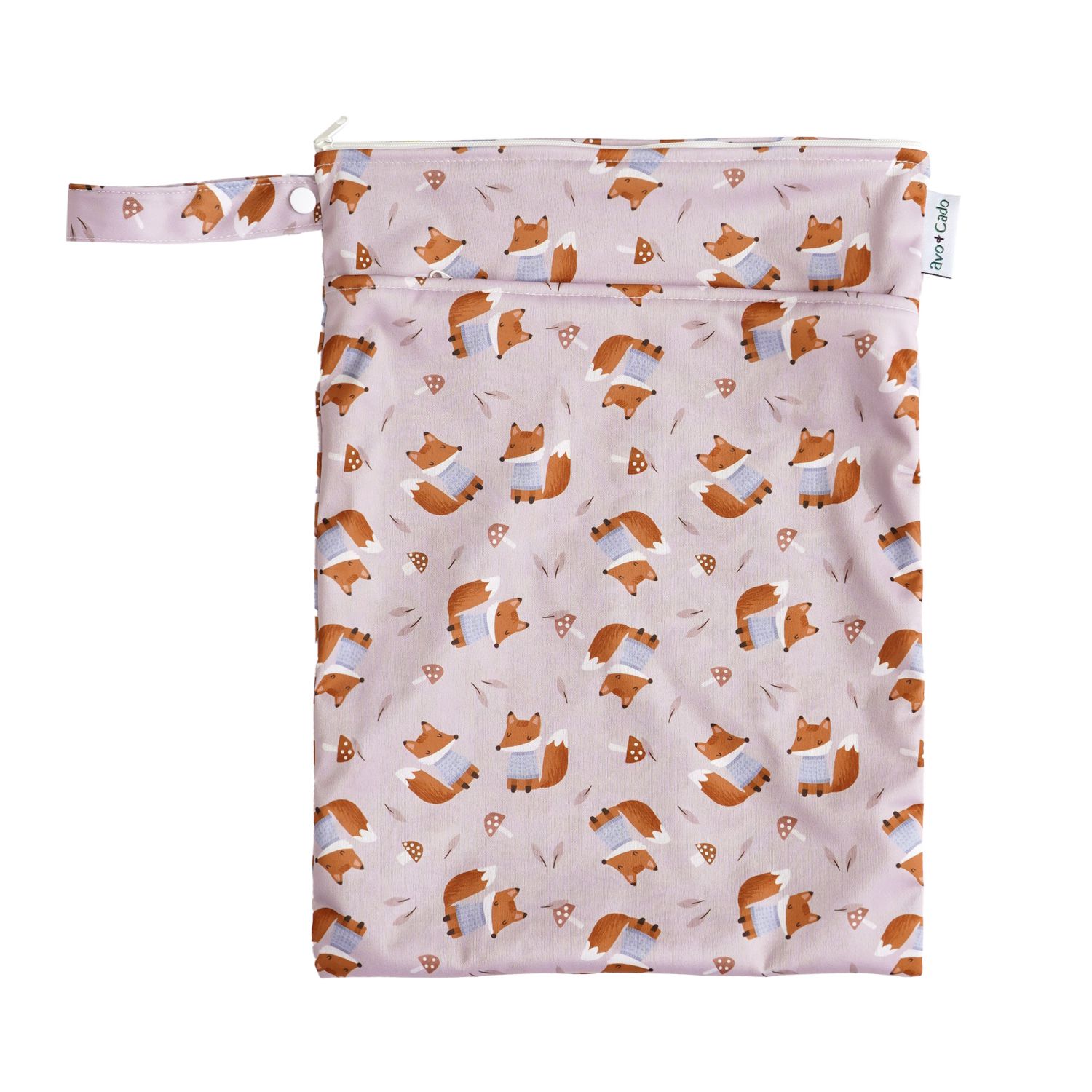 avo+cado Nasstasche mit Trockenfach (M) - Füchse von avo+cado