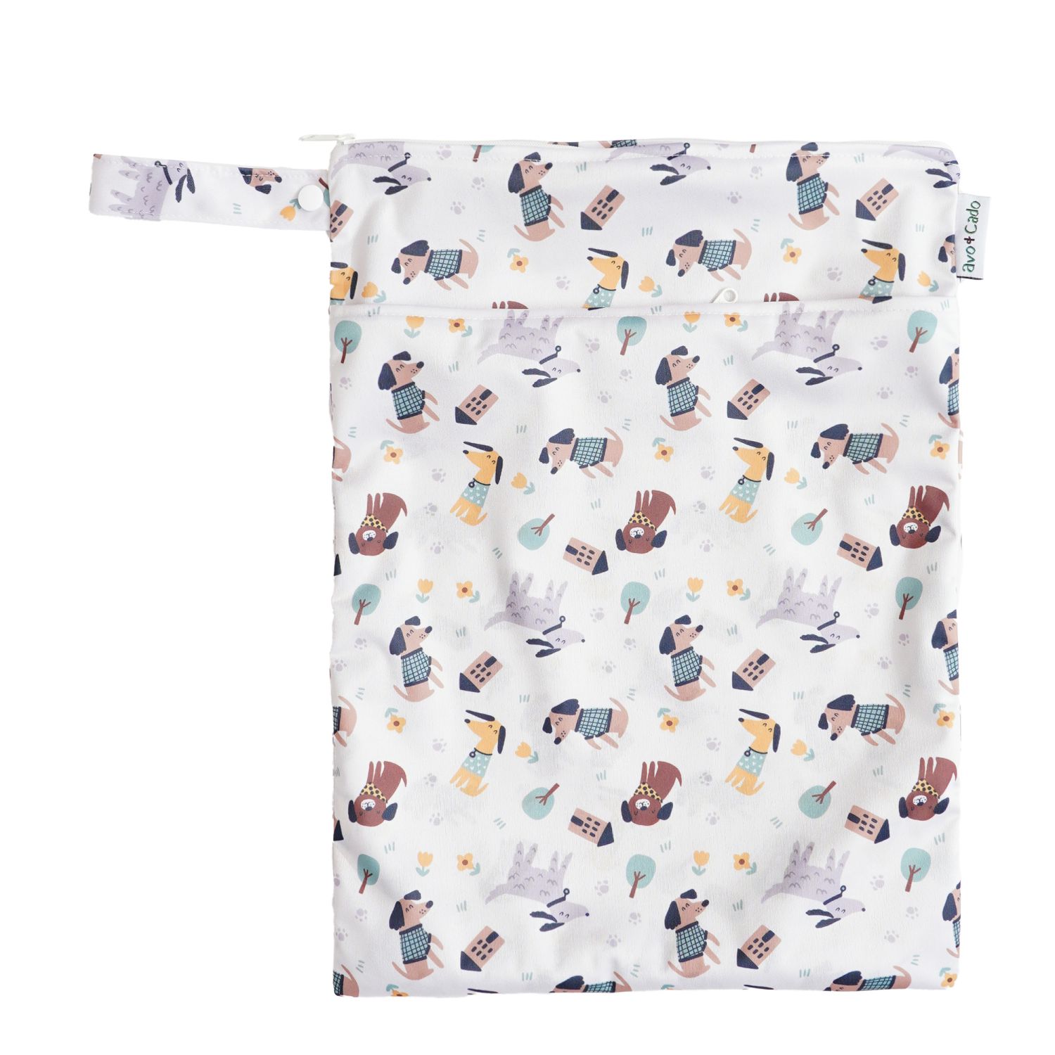 avo+cado Nasstasche mit Trockenfach (M) - Hunde von avo+cado