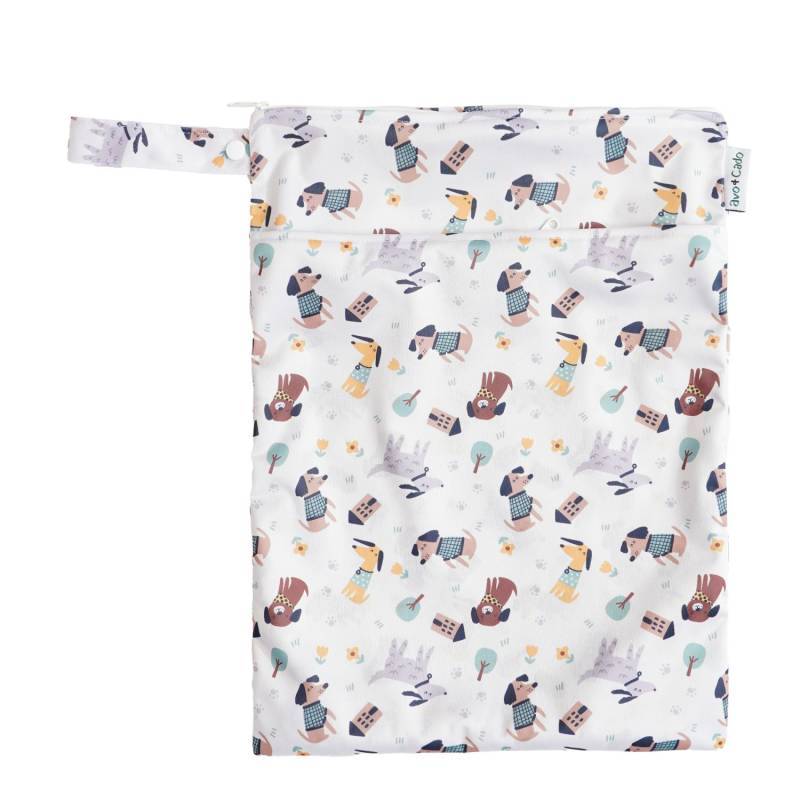 avo+cado Nasstasche mit Trockenfach (M) - Hunde von avo+cado