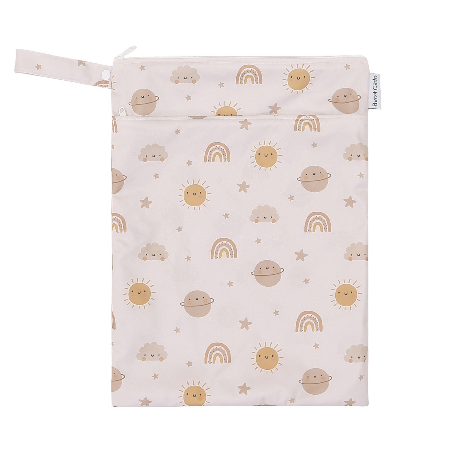 avo+cado Nasstasche mit Trockenfach (M) - Regenbögen von avo+cado