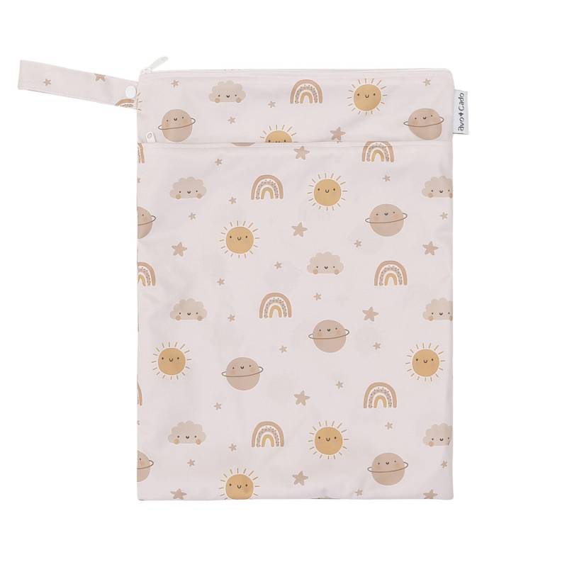 avo+cado Nasstasche mit Trockenfach (M) - Regenbögen von avo+cado