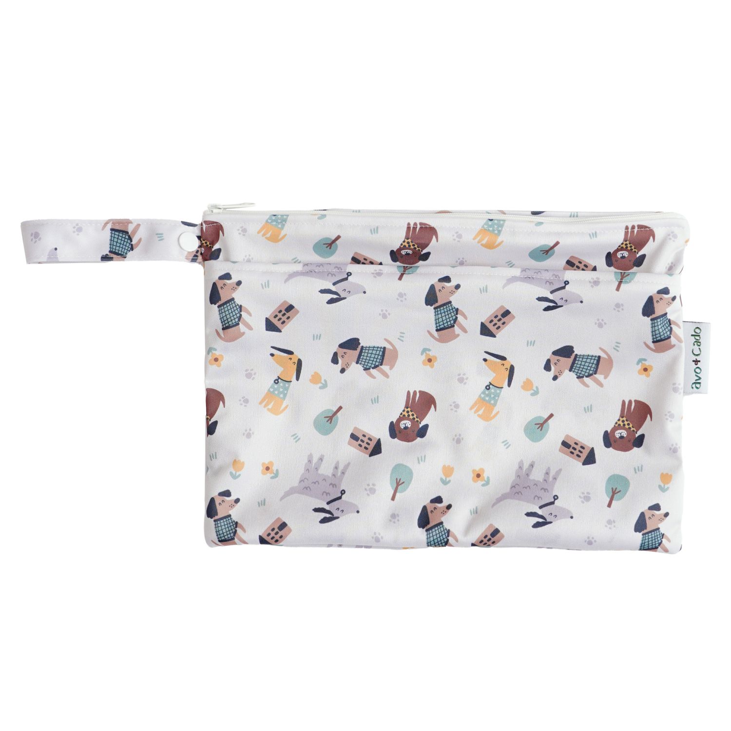 avo+cado Nasstasche mit Trockenfach (S) - Hunde von avo+cado