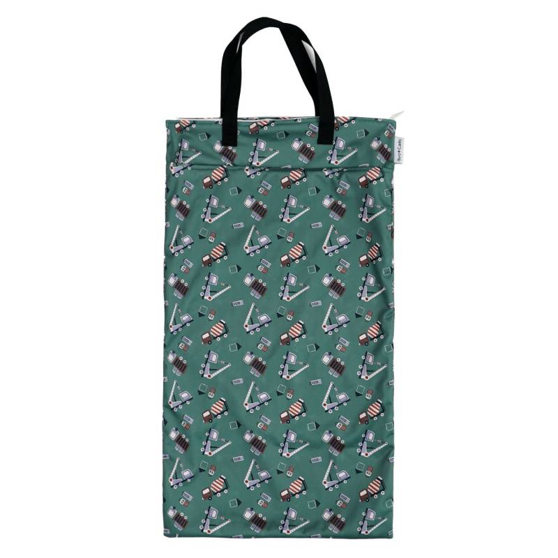 avo+cado Nasstasche  mit Trockenfach (XL) - Baufahrzeuge von avo+cado