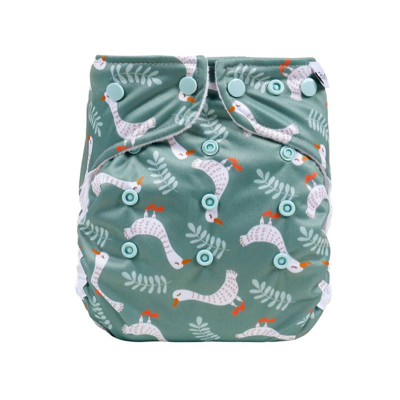 avo+cado One Size Cosy Stoffwindel-Überhose - Gänse von avo+cado