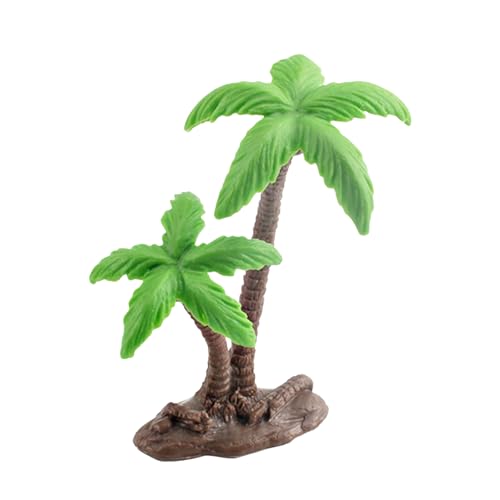 Palmendekorationen Tropische Kokospalme Modell Mini Palmenblätter Gebäude Modellbaum Kuchen Topper Architektur Baum Künstliche Kokospalme (A) von awakentti