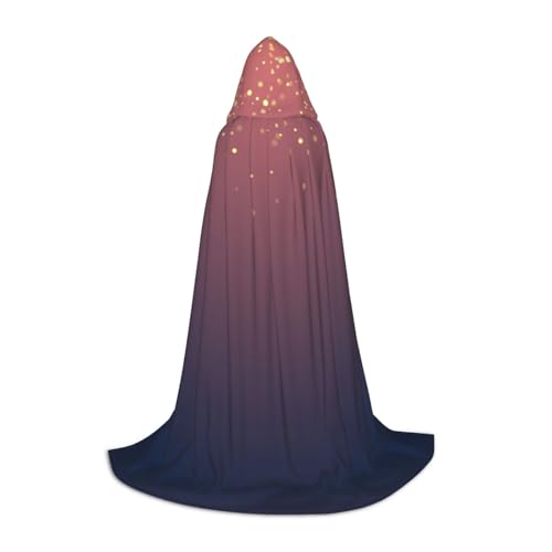 Marineblauer Himmel und Sternen-Druck, Unisex, mit Kapuze, Umhang für Zauberer, Weihnachten, Karneval, Halloween, Cosplay Marineblauer Himmel und Sternen-Druck, Unisex, mit Kapuze, Umhang für Zauberer, Weihnachten, Karneval, Halloween, Cosplay von axzttupy