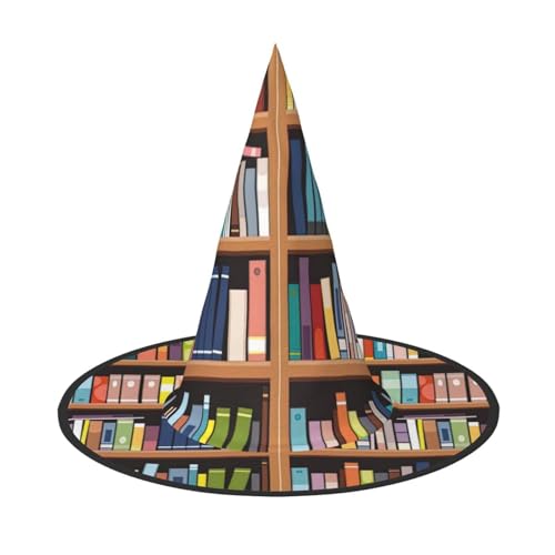 axzttupy Bibliothek Bücherregal Druck Halloween Hexenhut Unisex Karneval Kostüm Zubehör Partys Cosplay und Festlich axzttupy Bibliothek Bücherregal Druck Halloween Hexenhut Unisex Karneval Kostüm Zubehör Partys Cosplay und Festlich von axzttupy