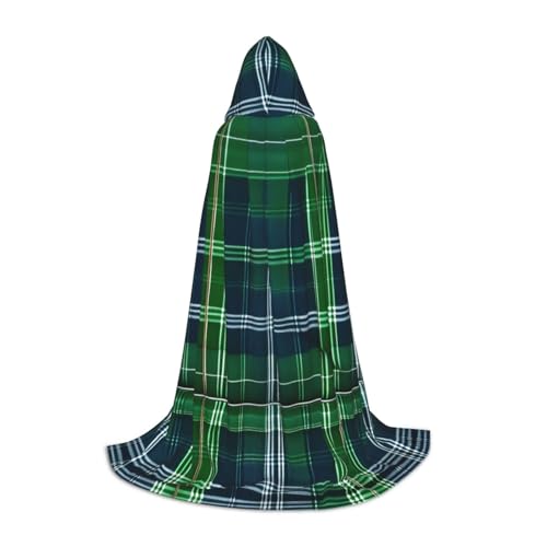 axzttupy Blauer schottischer Schottenkaro-Druck, Unisex, mit Kapuze, Umhang in voller Länge, für Zauberer, Weihnachten, Karneval, Halloween, Cosplay axzttupy Blauer schottischer Schottenkaro-Druck, Unisex, mit Kapuze, Umhang in voller Länge, für Zauberer, Weihnachten, Karneval, Halloween, Cosplay von axzttupy