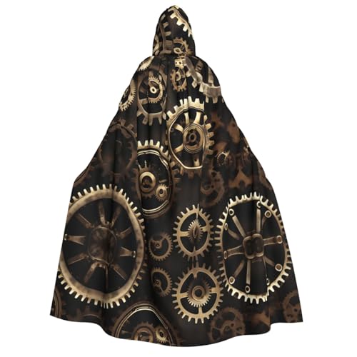 axzttupy Coole Steampunk-Zahnräderaufdruck, Erwachsenen-Kapuzenumhang, Halloween, Weihnachten, Karneval, Partys, Mittelalter-Kostüm axzttupy Coole Steampunk-Zahnräderaufdruck, Erwachsenen-Kapuzenumhang, Halloween, Weihnachten, Karneval, Partys, Mittelalter-Kostüm von axzttupy