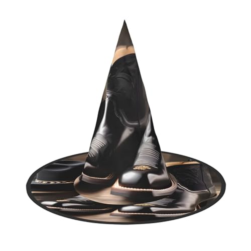 axzttupy Cowboy Schwarz Hut Westernstiefel Druck Halloween Hexenhut Unisex Karneval Kostüm Zubehör Partys Cosplay und Festlich axzttupy Cowboy Schwarz Hut Westernstiefel Druck Halloween Hexenhut Unisex Karneval Kostüm Zubehör Partys Cosplay und Festlich von axzttupy