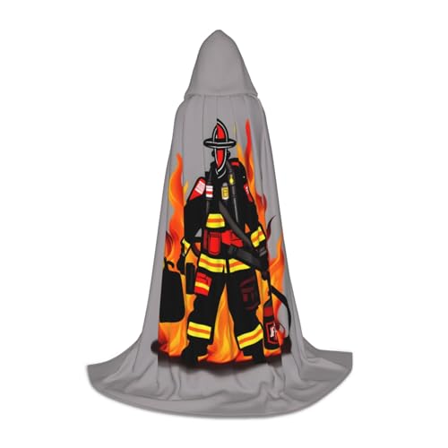 axzttupy Feuerwehrmann-Aufdruck, Unisex, mit Kapuze, volle Länge, Umhang für Zauberer, Weihnachten, Karneval, Halloween, Cosplay axzttupy Feuerwehrmann-Aufdruck, Unisex, mit Kapuze, volle Länge, Umhang für Zauberer, Weihnachten, Karneval, Halloween, Cosplay von axzttupy
